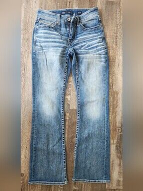 Buckle Fulton Men's Light Blue Bootcut Jeans